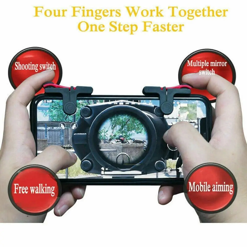 1 Pair New Portable Gaming Trigger Mobile Phone Game PUBG Mobile Controller L1 R1 Trigger For Aiming Fire Button Shooter