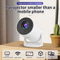 Mini M5 projector, supports 480P 50ANSI, Wireless Screen Mirroring,USB Plug,adjustable 180° projection angle,Glow Party Supplies