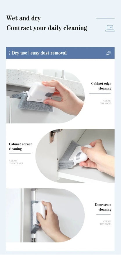 Gap Cleaning Brush, Window Recess Cleaning Brush, Kitchen Multi-function Cleaning Tool, All-purpose Gadget, Minimalist Design