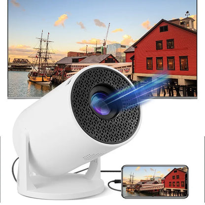 The 2026 new HY300 mini WiFi projector, with its high-definition picture quality, creates an immersive home theater experience