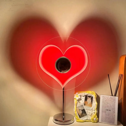 Sunset Table Lamp Projection Rainbow Night Light Atmosphere Home Decoration USB LED Photography Lighting for Wall Decor Lights