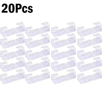 Cable Clips Organizer Drop Wire Holder Cord Management Self-Adhesive Cable Manager Fixed Clamp Wire Winder For Home Office Car
