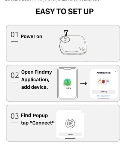 Bluetooth Tracking Device iOS Find My APP Smart Tag GPS Tracker Locator Anti-Lost Alarm Reminder Car Key Dog Pet Kid Finder
