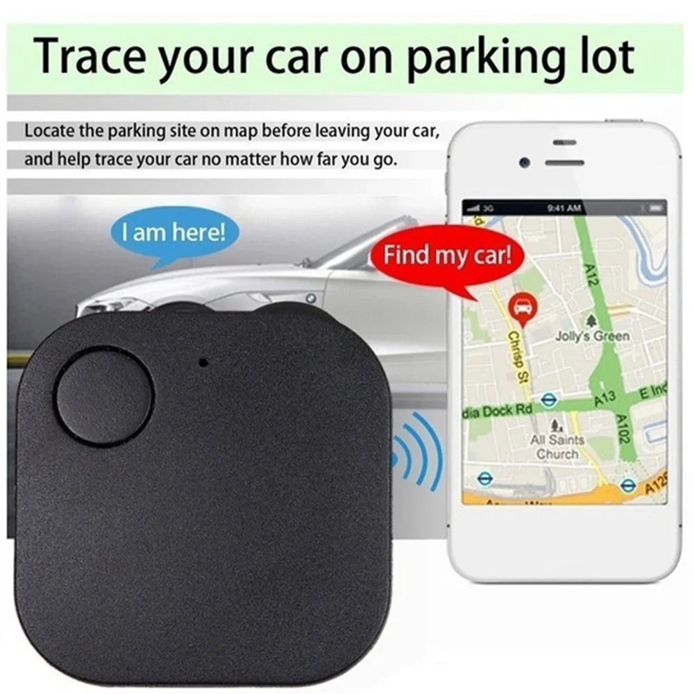 Mini GPS Tracker Bluetooth 5.0Anti-Lost Device Square Voice Control For Key Finder Car Wallet  Real Time Tracking Truck Locator