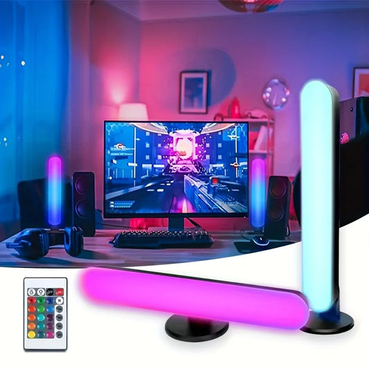 LED Smart Desktop Table Lamp 16 Colors RGB Light Bar with Remote Decor Night Light Gaming Desk Office Party TV Background Decor