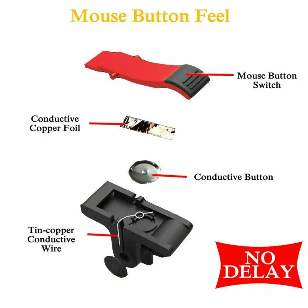 1 Pair New Portable Gaming Trigger Mobile Phone Game PUBG Mobile Controller L1 R1 Trigger For Aiming Fire Button Shooter
