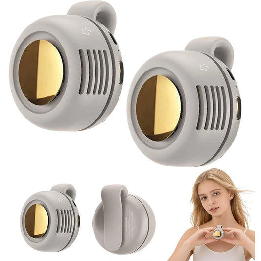 Cooling Fan Mini 360° Rotatable Portable Mini Clip-On Fan Usb Rechargeable 3-Speed Silent Mini Bladeless Fans Outdoor Travel
