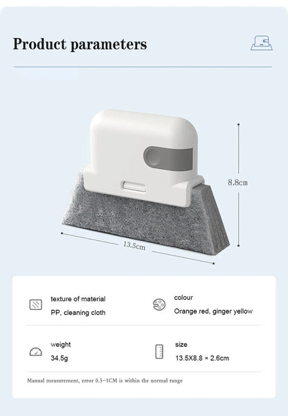 Gap Cleaning Brush, Window Recess Cleaning Brush, Kitchen Multi-function Cleaning Tool, All-purpose Gadget, Minimalist Design