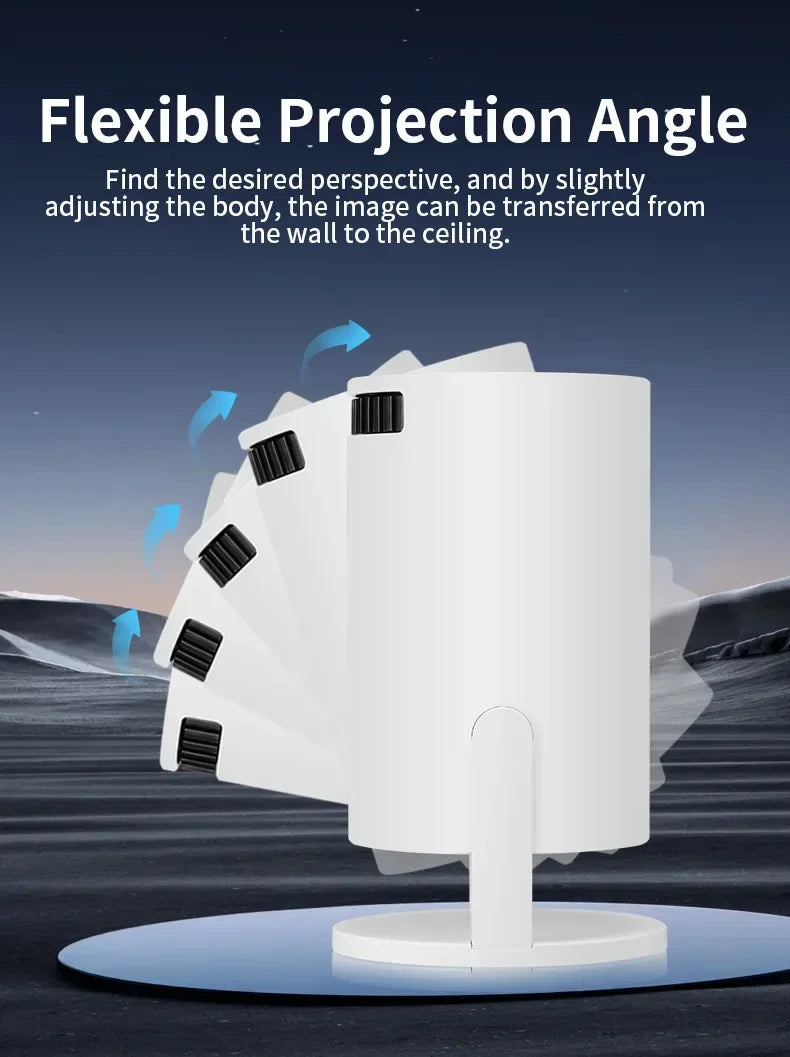 The 2026 new HY300 mini WiFi projector, with its high-definition picture quality, creates an immersive home theater experience