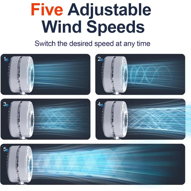 Portable Ice Cooling Fan High-Speed Digital Display Rechargeable Aromatherapy Cold Cooling Electric Fans for Office School