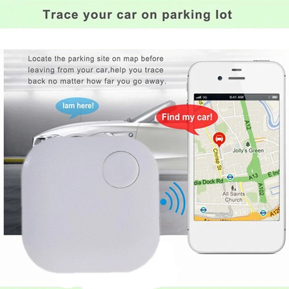 Mini GPS Tracker Bluetooth 5.0Anti-Lost Device Square Voice Control For Key Finder Car Wallet  Real Time Tracking Truck Locator