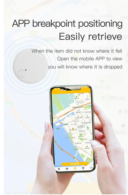 Bluetooth Smart GPS Tracker Mini Anti Lost Device Tracking Smart Finder Locator For Key/Luggage/Pet/Kids/Bag/Wallet Smart Finder