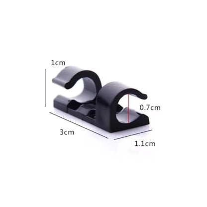 Cable Organizer Clips Cable Management Desktop & Workstation ABS Wire Manager Cord Holder USB Charging Data Line Bobbin Winder