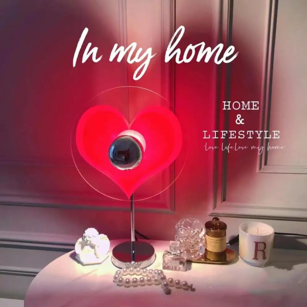 Sunset Table Lamp Projection Rainbow Night Light Atmosphere Home Decoration USB LED Photography Lighting for Wall Decor Lights