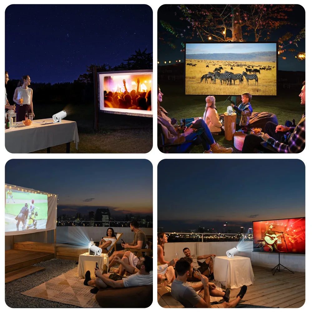 Ultra HD Projector  Portable Mini Projector Androidd LCD Portable Projector Home Cross-border Intelligent Small HD Low Noise
