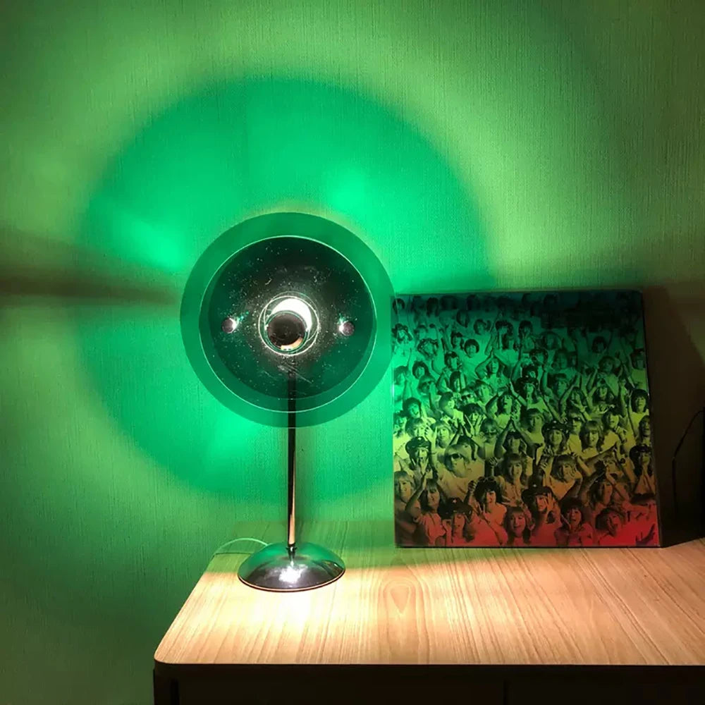 Sunset Table Lamp Projection Rainbow Night Light Atmosphere Home Decoration USB LED Photography Lighting for Wall Decor Lights