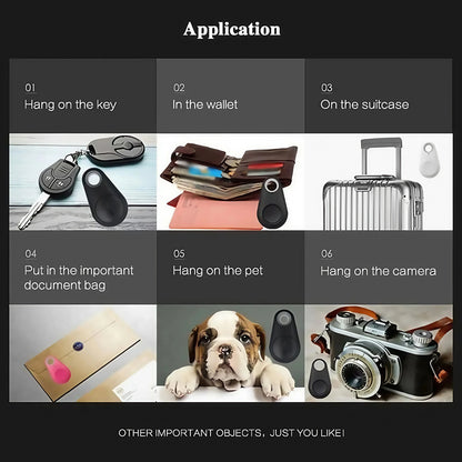 2025 Upgraded Bluetooth 5.0 Tracker-Waterproof Anti-Lost Device for Keys/Pets/Wallet/Luggage-Smart Locator with  Range&Alarm
