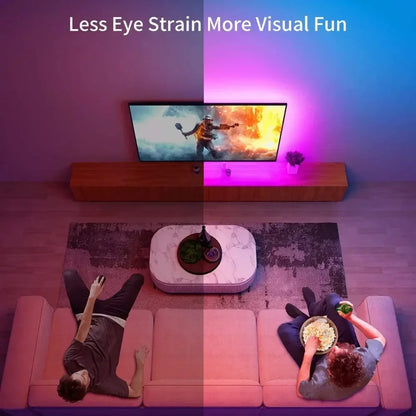 RGB Ambient Light Strip USB 5V LED 5050 Music Sync Flexible Tape Smart Home Lights Remote APP Control for Room TV DIY Decoration