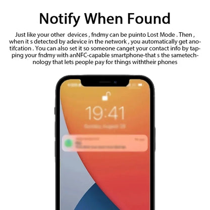 Bluetooth Tracking Device iOS Find My APP Smart Tag GPS Tracker Locator Anti-Lost Alarm Reminder Car Key Dog Pet Kid Finder