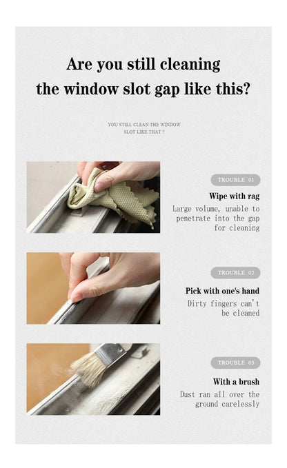 Gap Cleaning Brush, Window Recess Cleaning Brush, Kitchen Multi-function Cleaning Tool, All-purpose Gadget, Minimalist Design